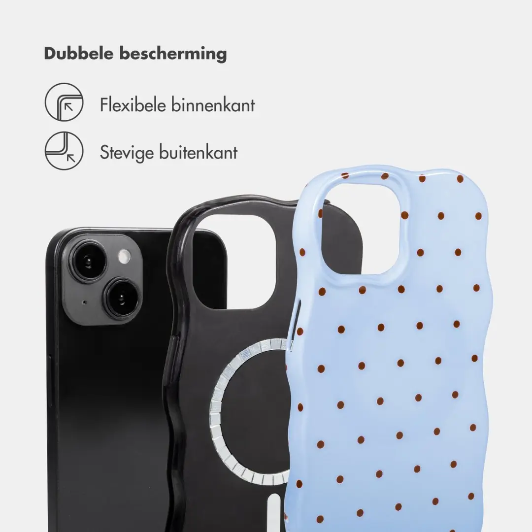 Selencia Hoesje iPhone 13/14 Lichtblauw - MagSafe