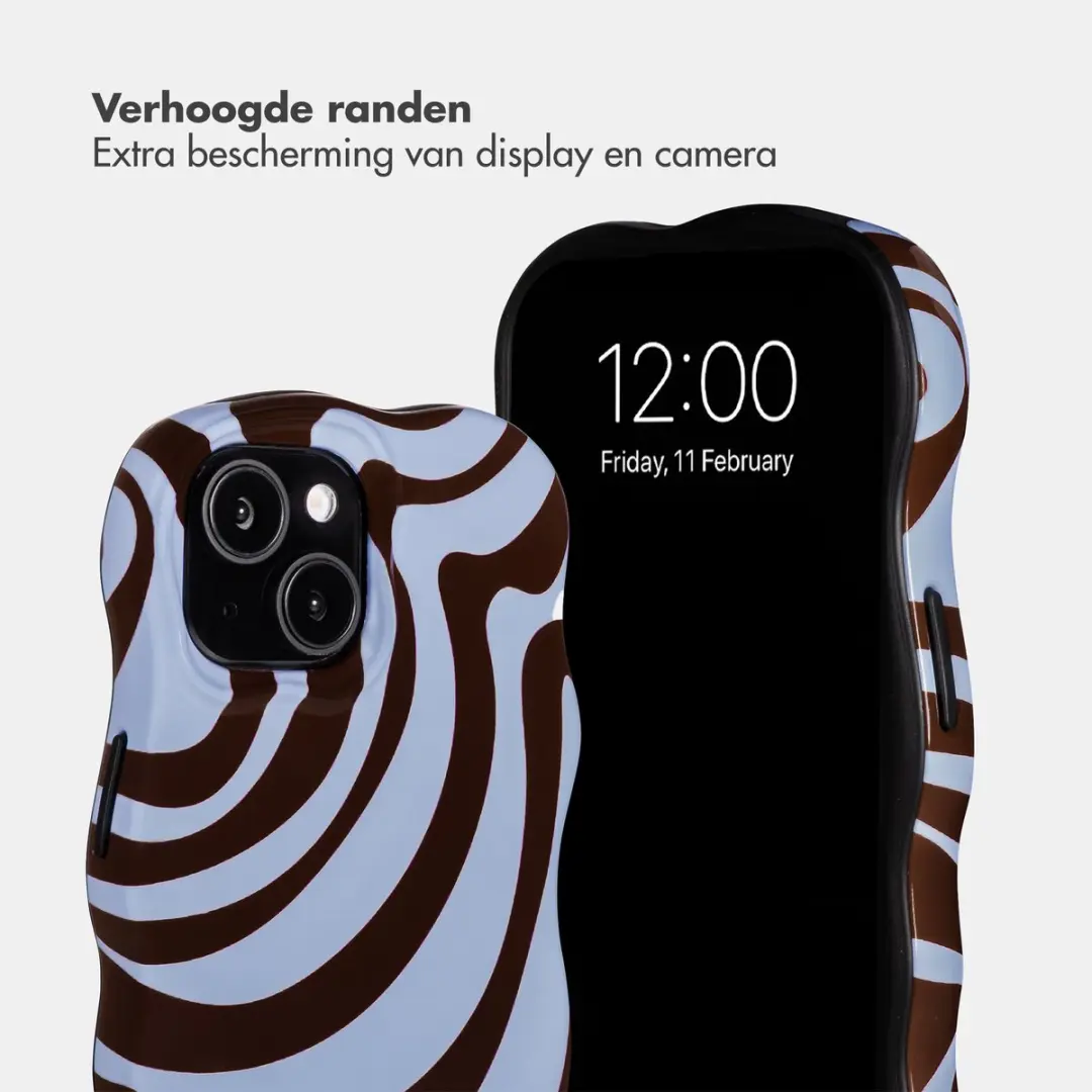 Selencia Hoesje iPhone 15 Dream Swirl Chocolate - MagSafe
