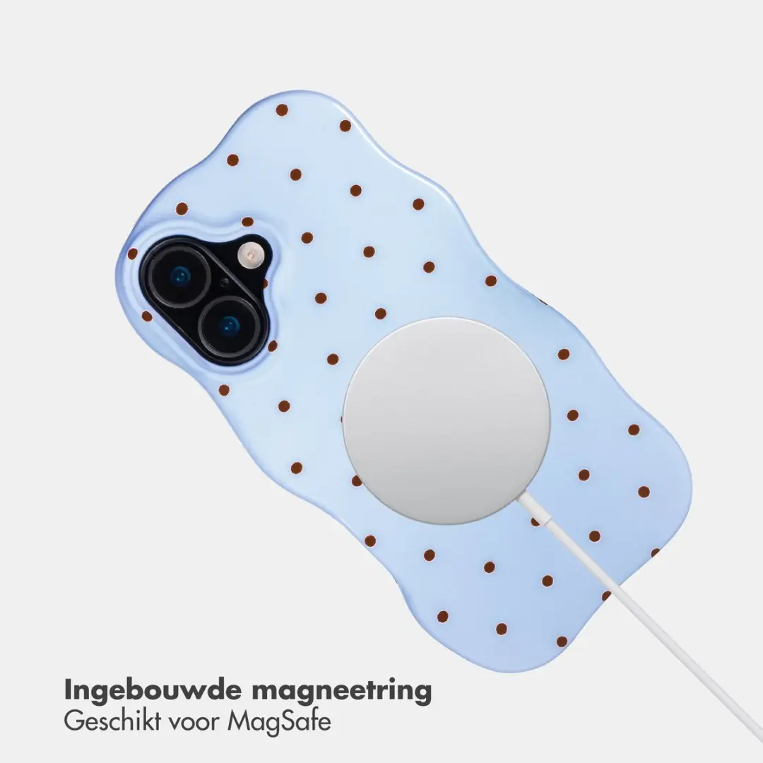 Selencia Hoesje iPhone 16 Lichtblauw - MagSafe