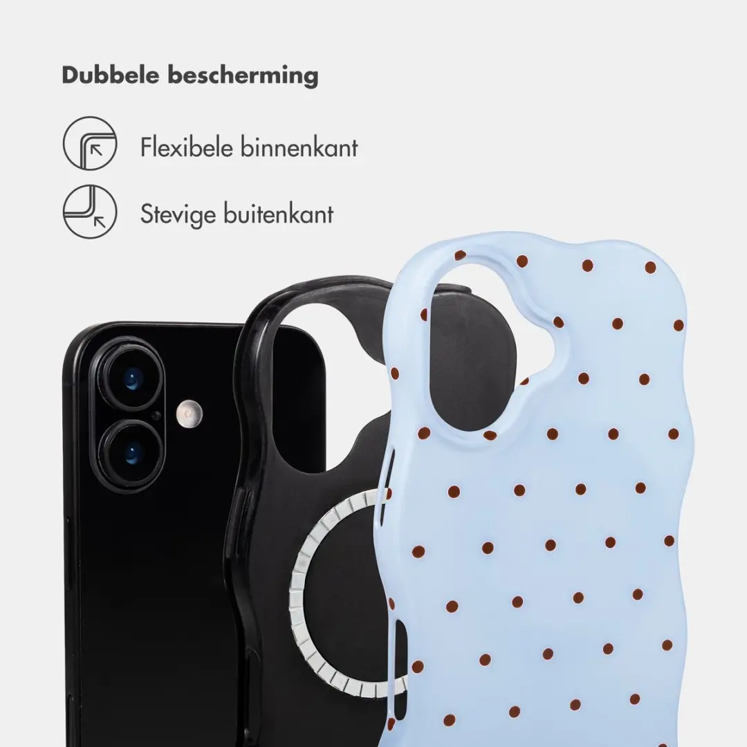 Selencia Hoesje iPhone 16 Lichtblauw - MagSafe