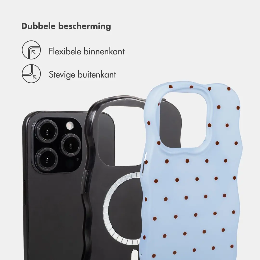 Selencia Hoesje iPhone 15 Pro Lichtblauw - MagSafe