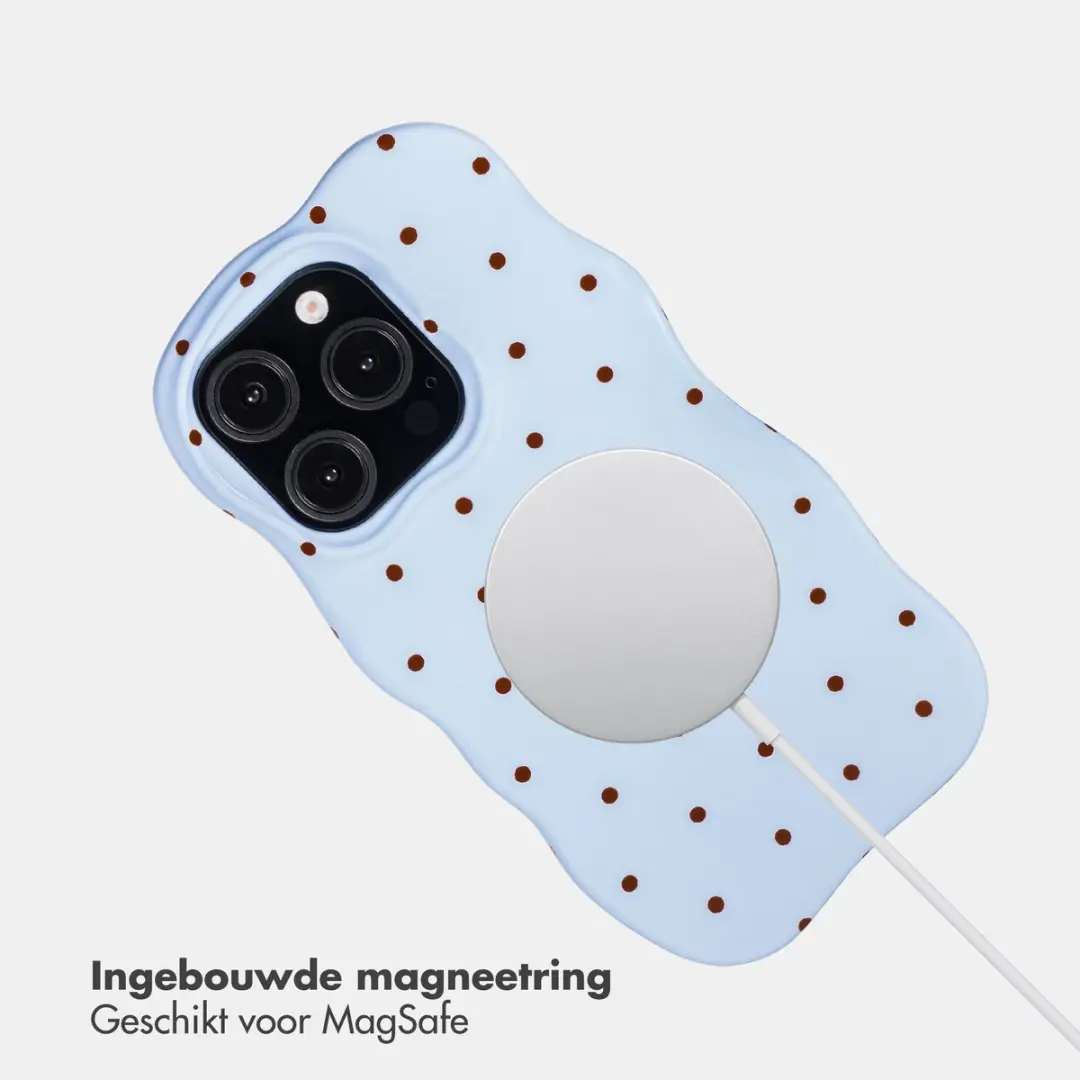 Selencia Hoesje iPhone 15 Pro Lichtblauw - MagSafe