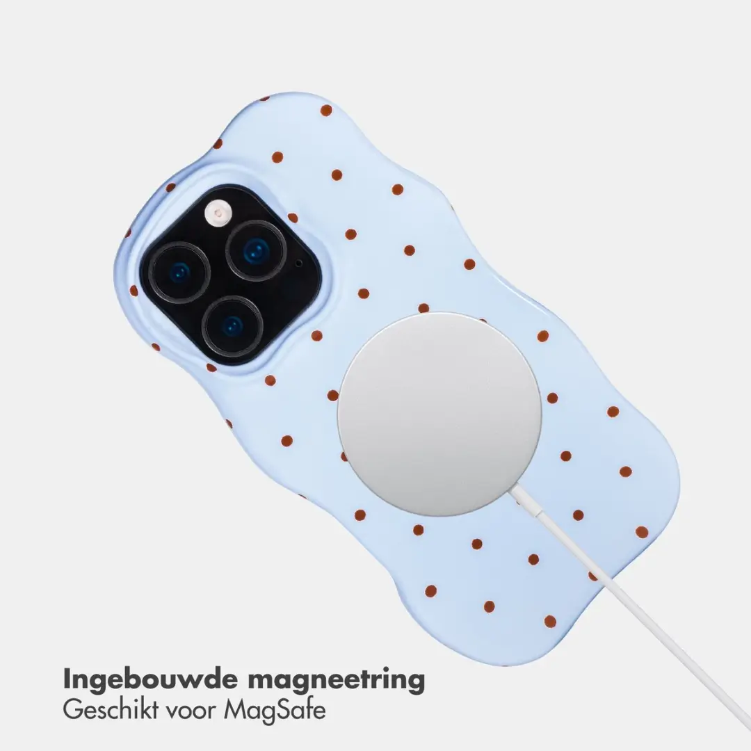 Selencia Hoesje iPhone 16 Pro Lichtblauw - MagSafe