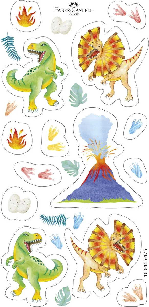 Faber-Castell Grip Dino Potloden - 13 Stuks - Assorti