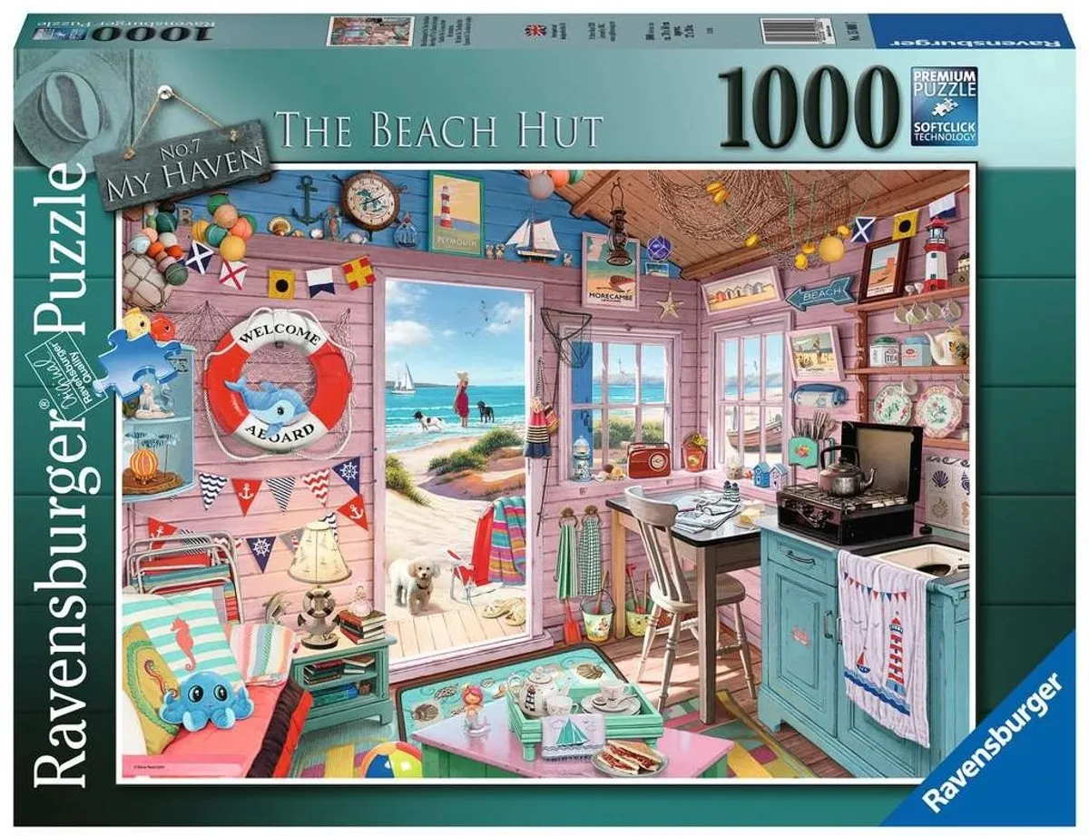 Ravensburger The Beach Hut 1000 Delige Puzzel