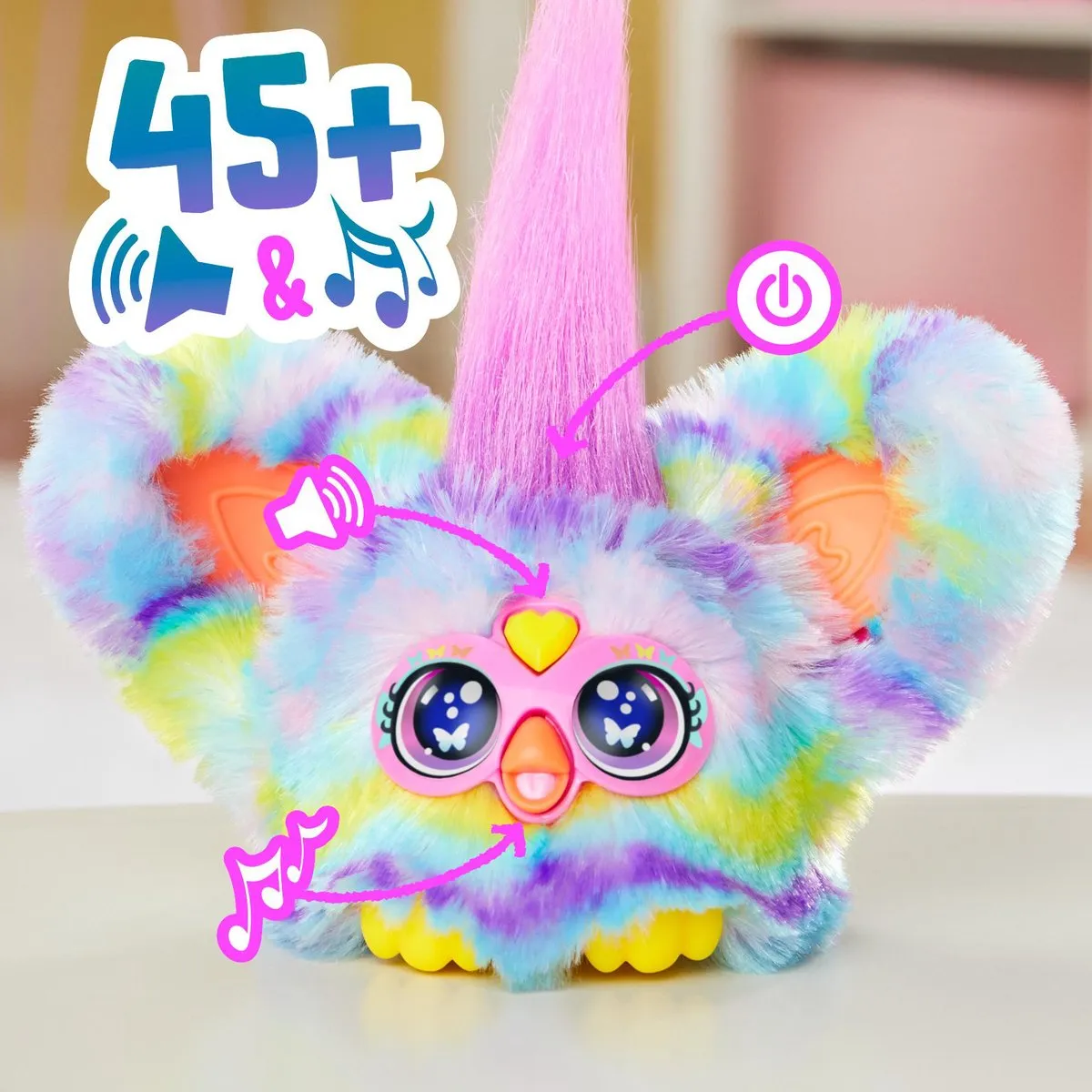 Hasbro Furby Furblet Swee Dee Pluche Speelfiguur - Multicolor - afbeelding 6 van 6