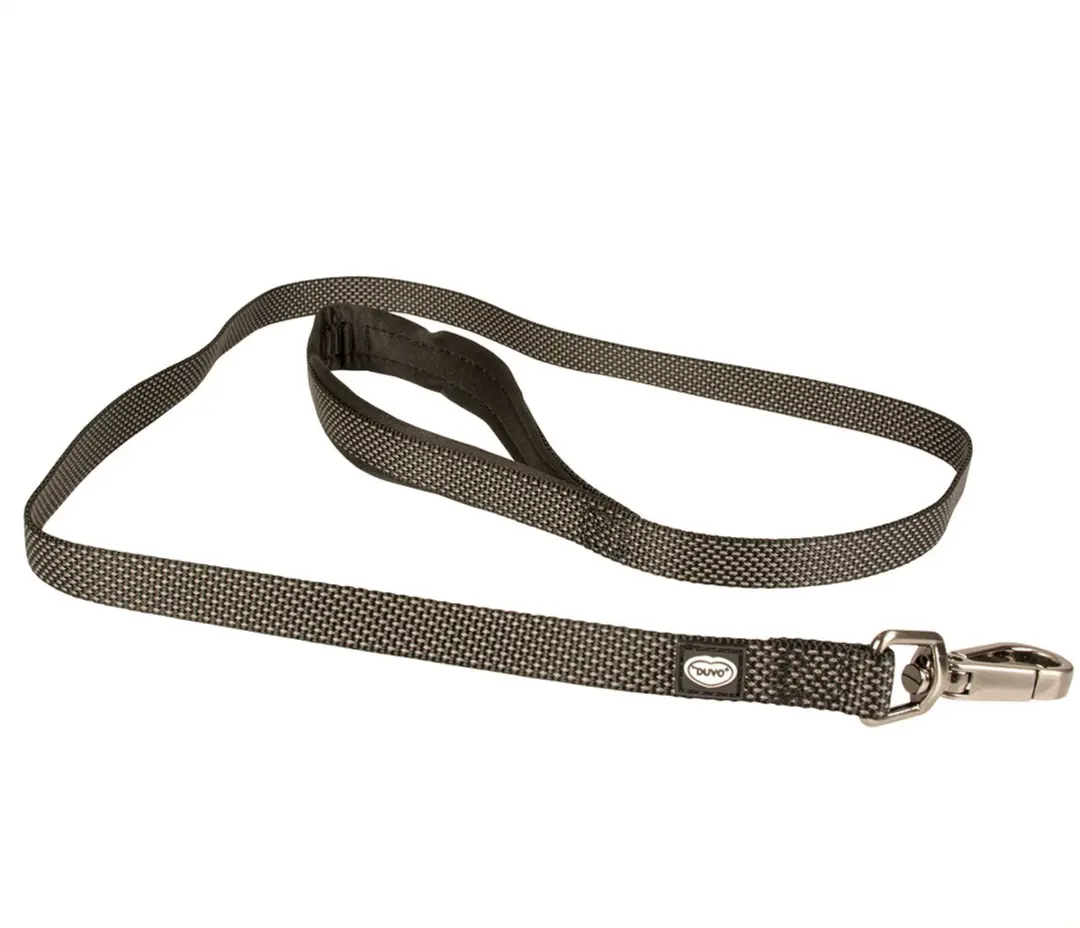 Duvo+ North Leiband Nylon Zwart S-M 120cm/15mm