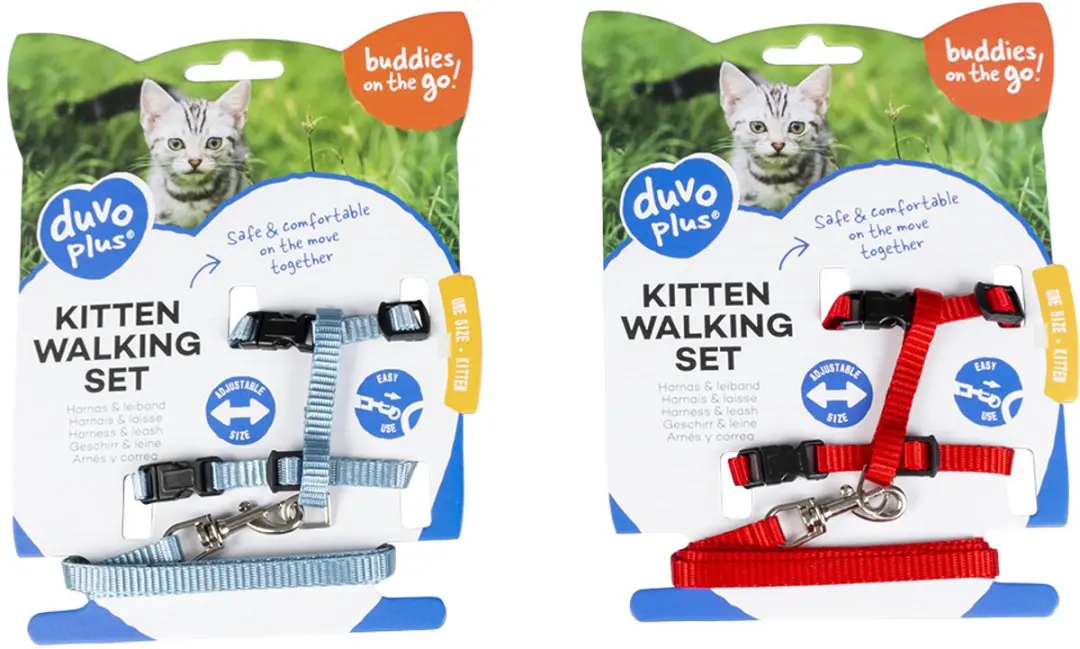 Duvo+ Kitten Wandelset Uni 15-25cm / 8mm-125cm