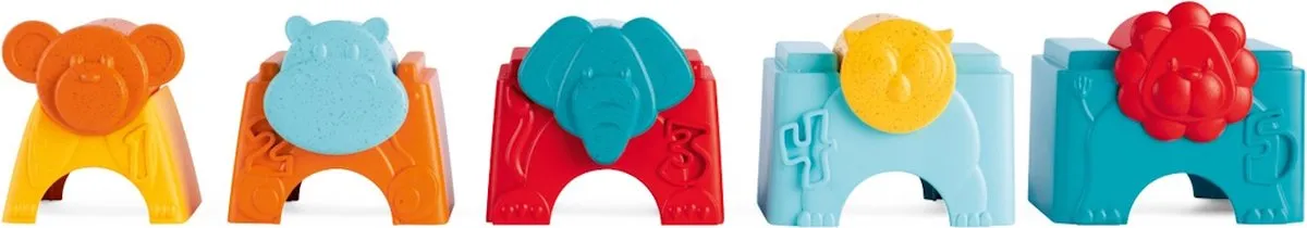 Chicco ECO+ Dieren Stapeltoren 11570000000 - 5 Stuks - Meerkleurig