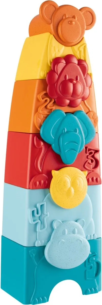 Chicco ECO+ Dieren Stapeltoren 11570000000 - 5 Stuks - Meerkleurig - afbeelding 6 van 6