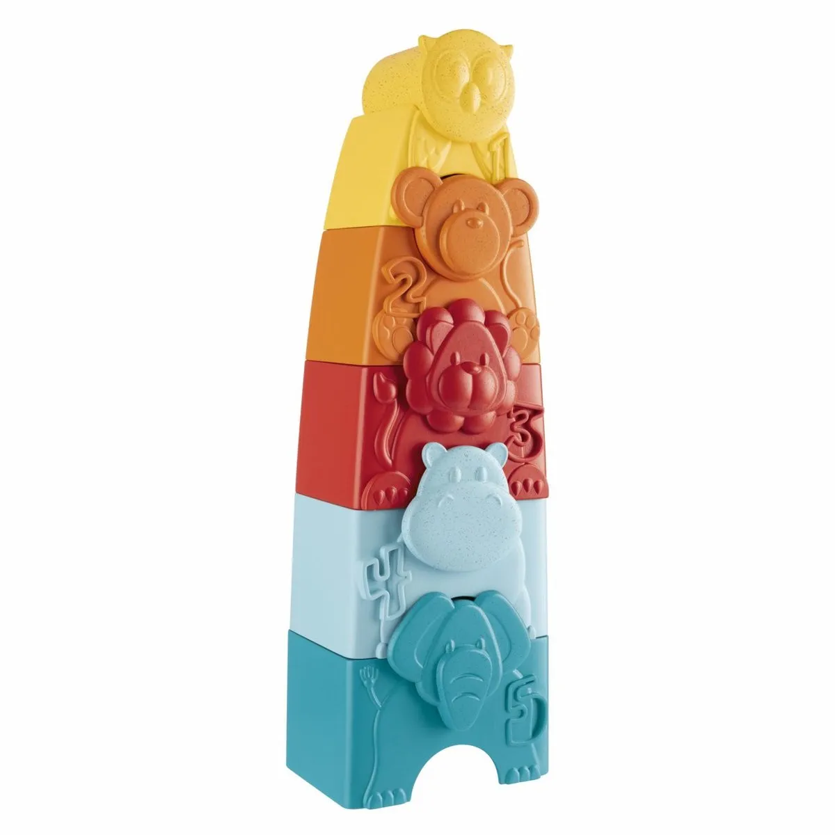 Chicco ECO+ Dieren Stapeltoren 11570000000 - 5 Stuks - Meerkleurig