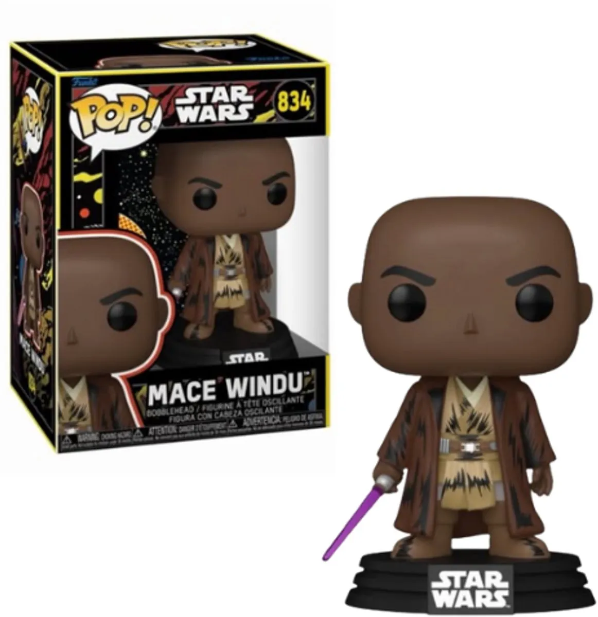 Funko Pop! Star Wars Mace Windu Retro #834 - Multi