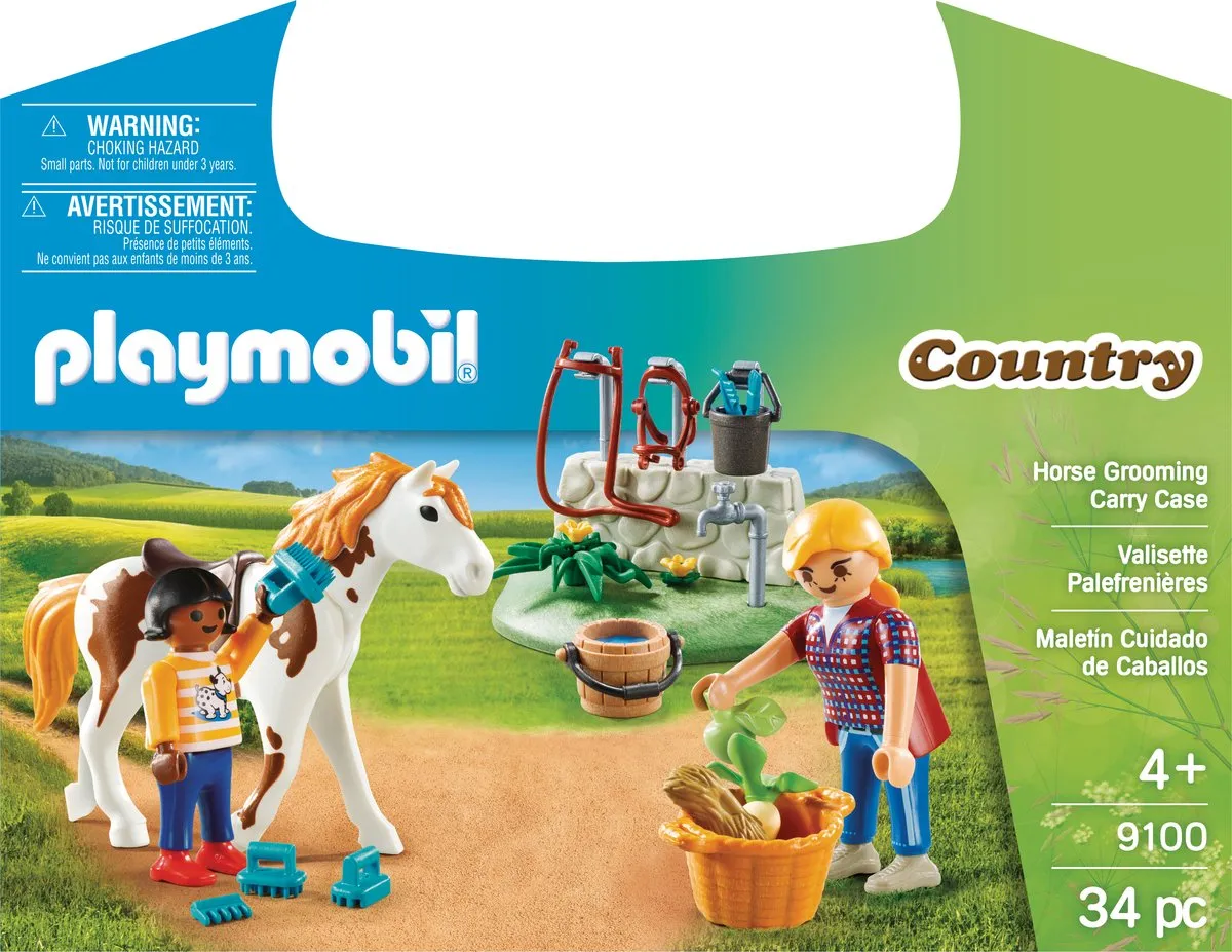 Playmobil Country Horse Grooming Carry Case 9100 - Multicolor