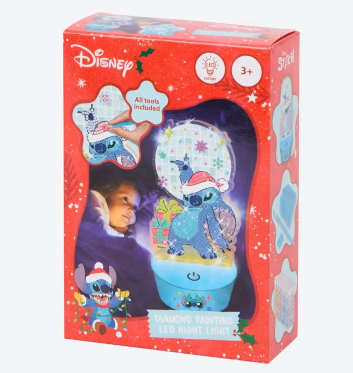 Disney Lilo & Stitch Diamond Painting Kerstlamp