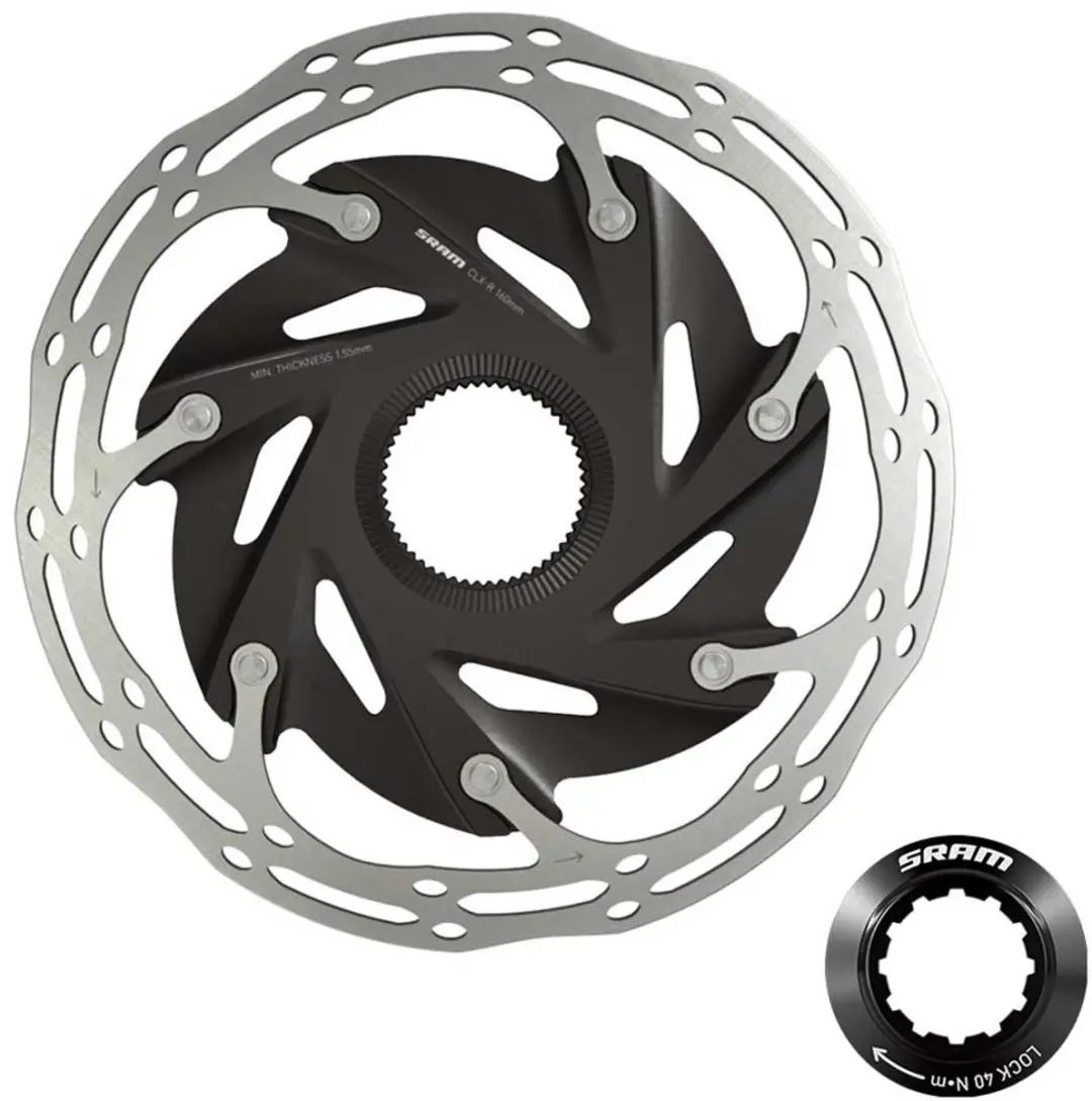 Sram Centerline X-road 2p Centerlock Remschijf Zilver 140 mm