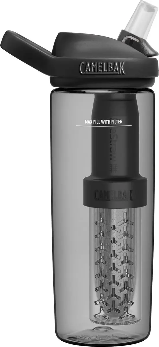 CamelBak Eddy+ CB2553001060 Drinkfles 600ml - Antraciet - afbeelding 4 van 4