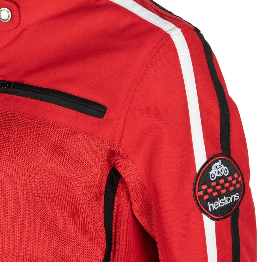 Helstons Queen Tissu Mesh Jas - Rood L