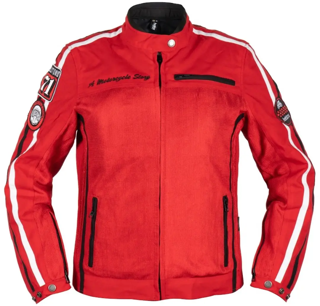 Helstons Queen Tissu Mesh Jas Rood