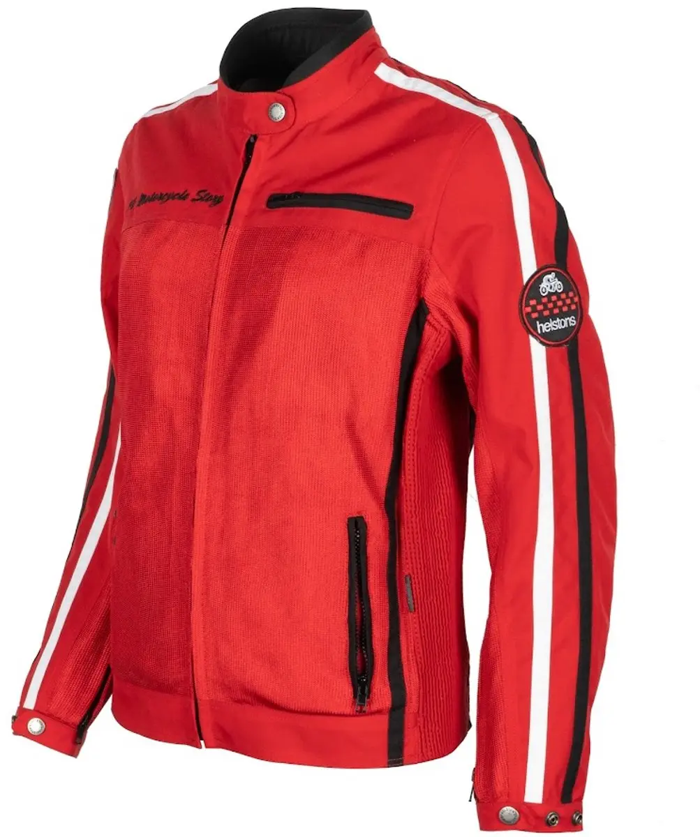 Helstons Queen Tissu Mesh Jas - Rood L