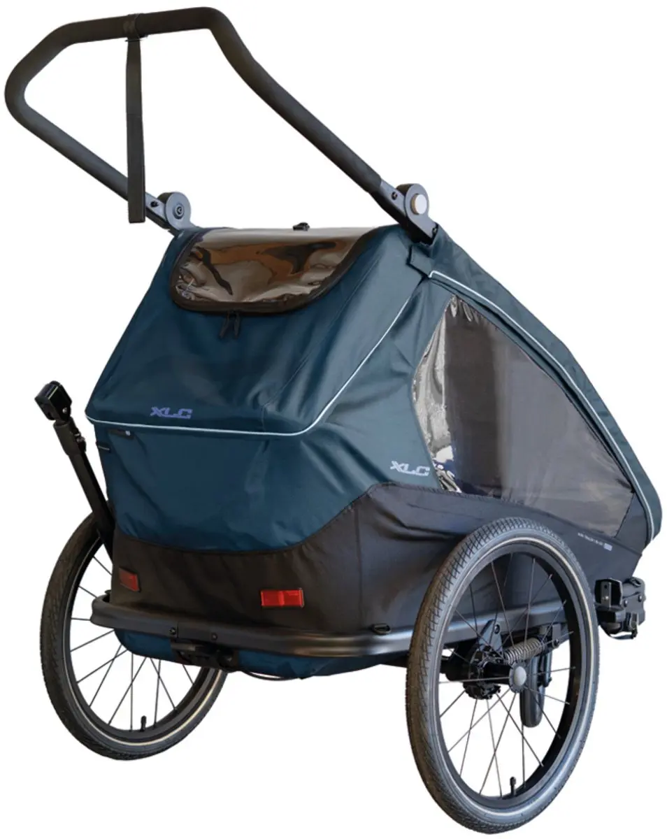 XLC Duo T Fietskar 3-in-1 - 2 Kinderen - Petrol/Lilac