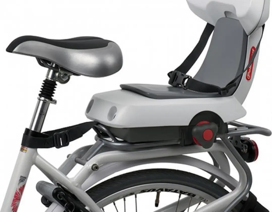 Polisport Guppy Junior CFS Fietsstoeltje Achter - Grijs - afbeelding 4 van 6