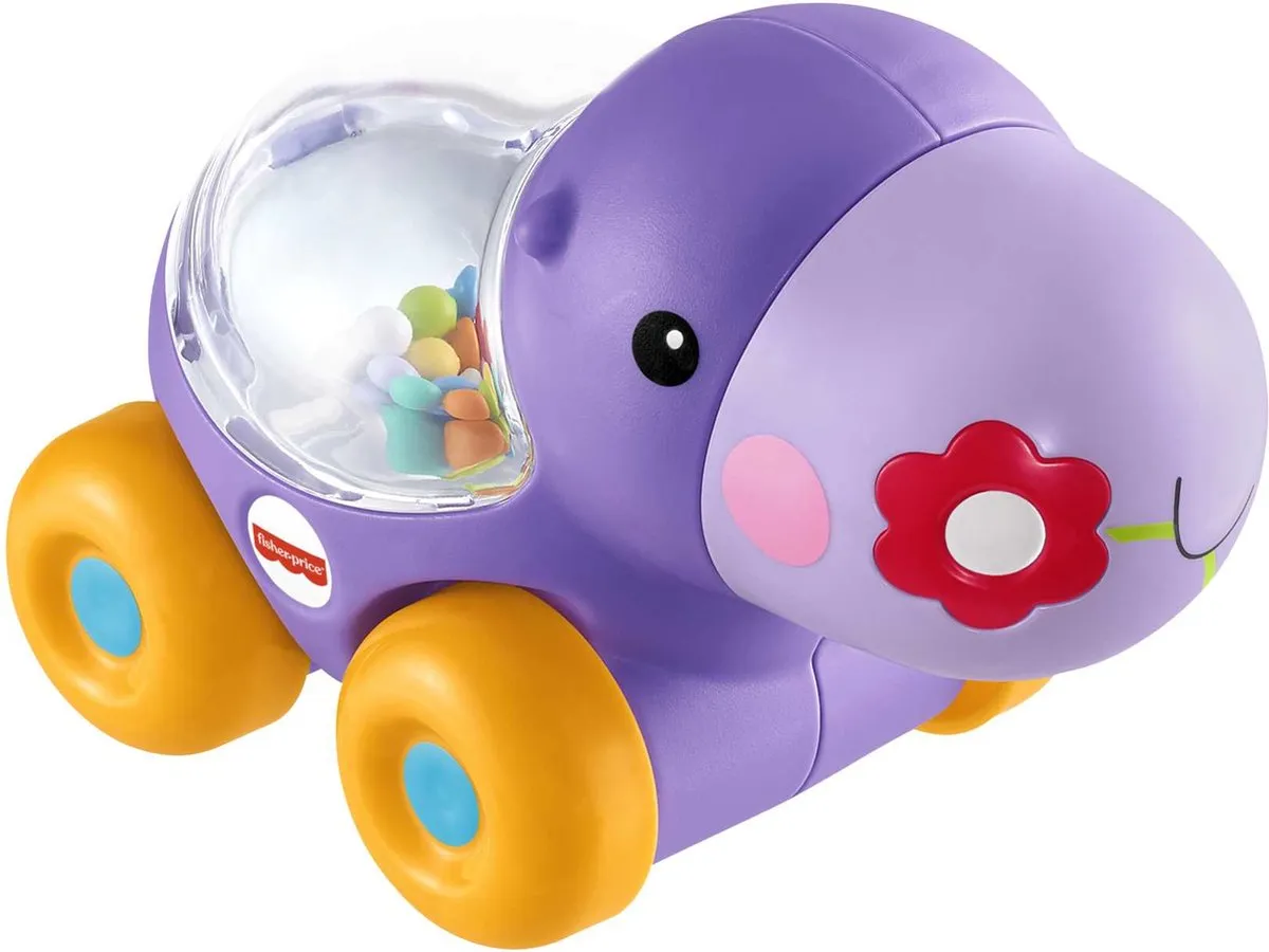 Fisher Price BGX30 Kruipvriendje Paars Nijlpaard