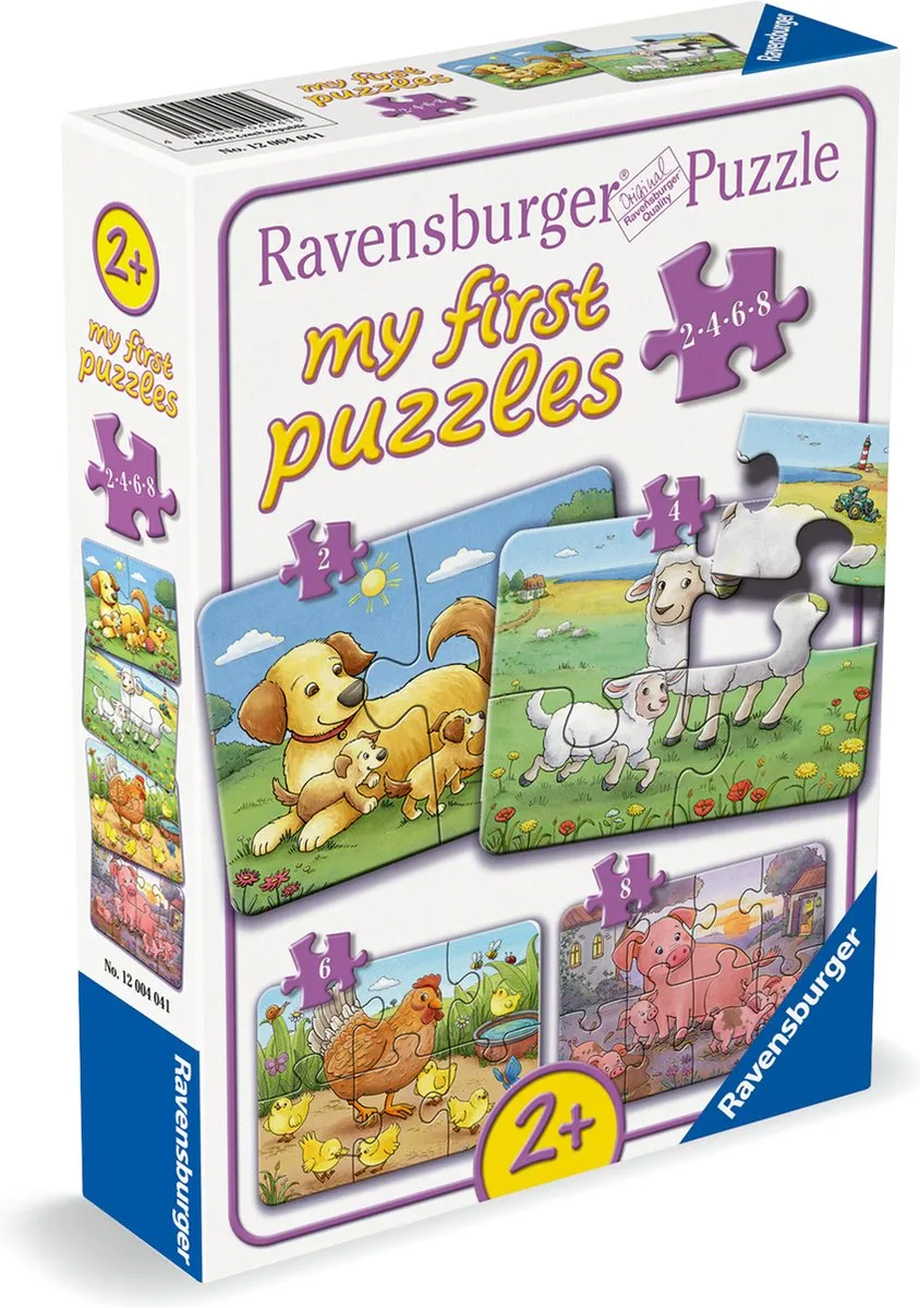 Ravensburger Boerderijdierfamilies My First Puzzels 22-delig - 20 Stuks