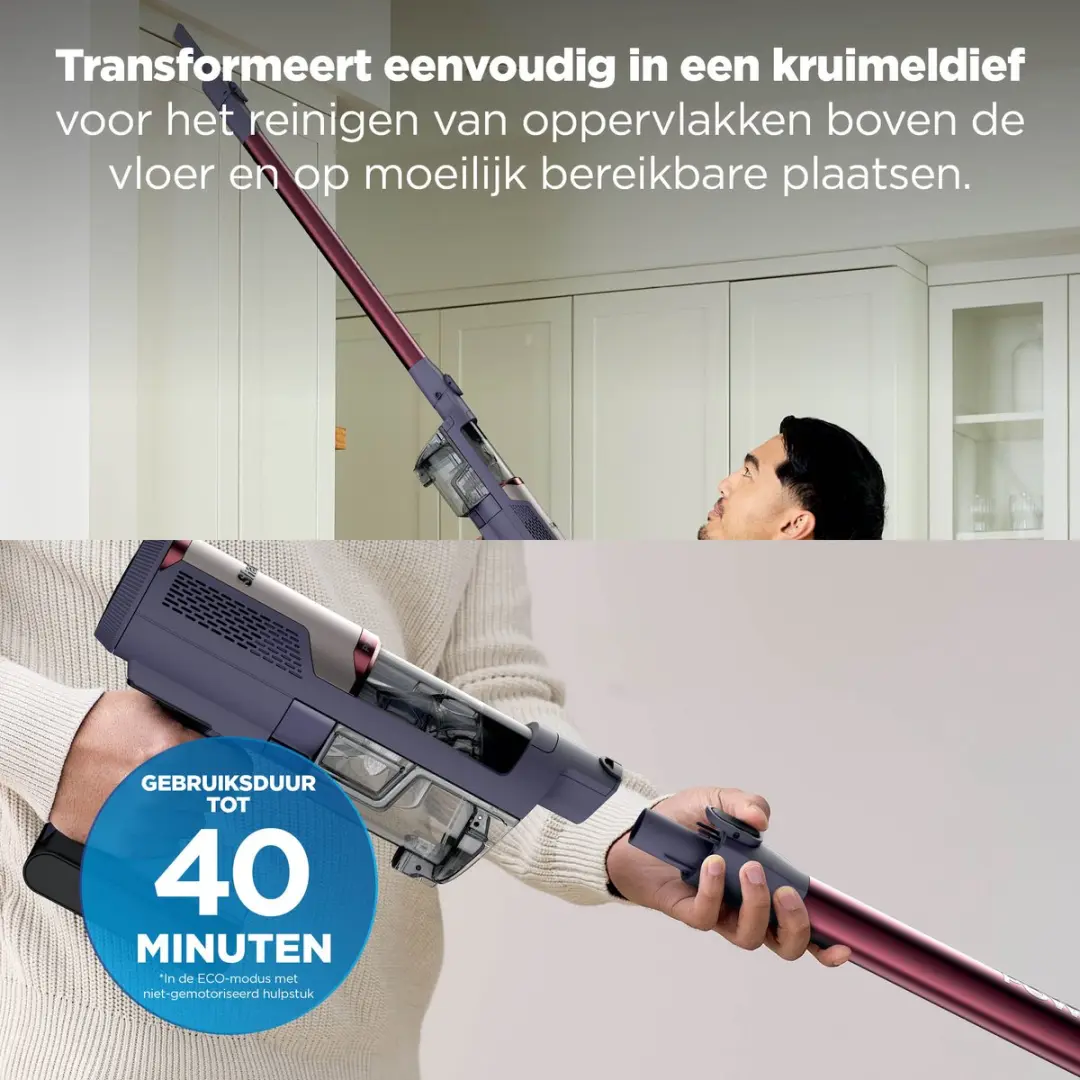 Shark PowerLite BU1621EU Draadloze Stofzuiger - 115 Airwatts - Grijs - afbeelding 2 van 6