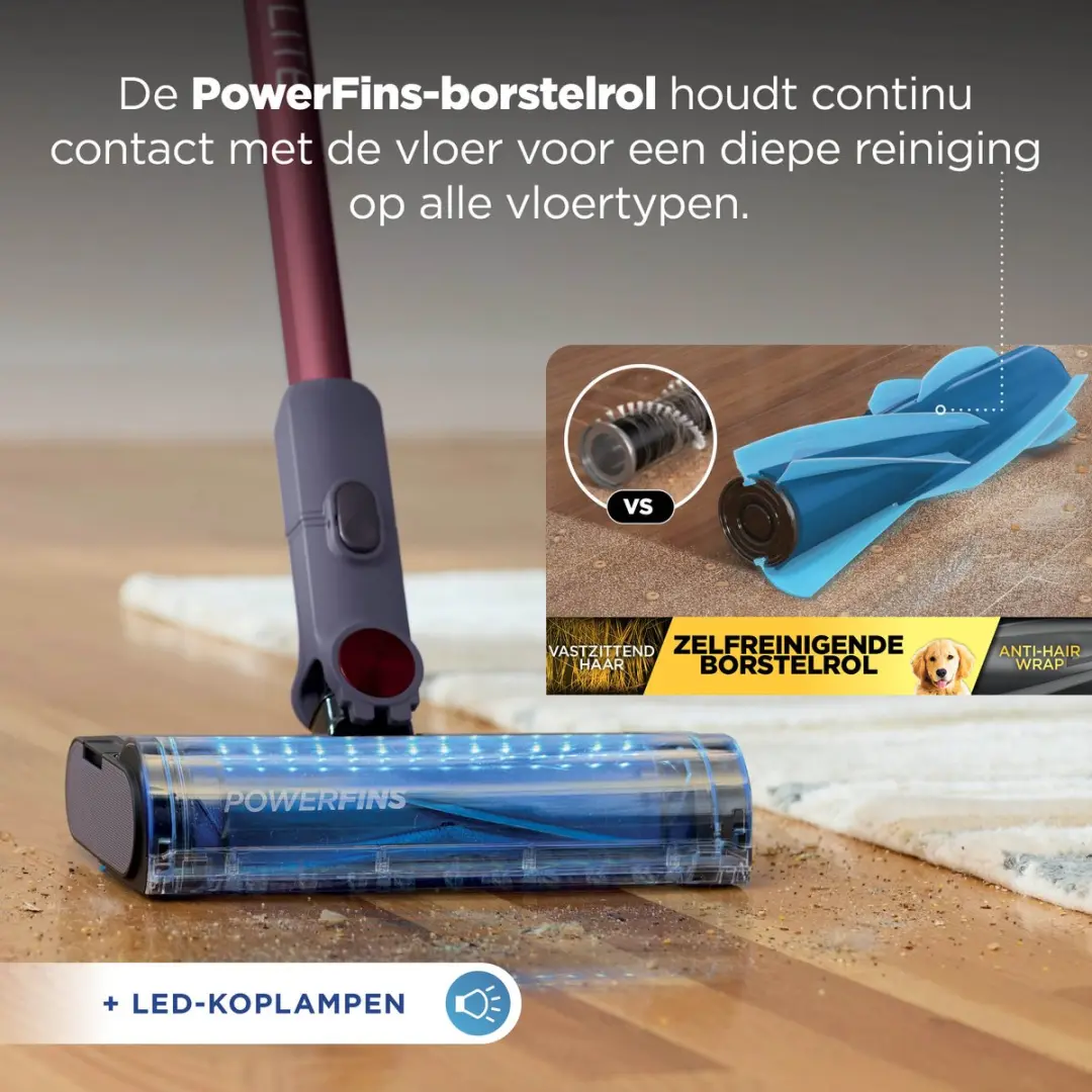 Shark PowerLite BU1621EU Draadloze Stofzuiger - 115 Airwatts - Grijs - afbeelding 4 van 6