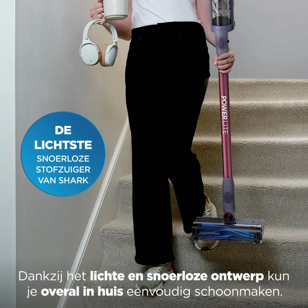 Shark PowerLite BU1621EU Draadloze Stofzuiger - 115 Airwatts - Grijs - afbeelding 6 van 6