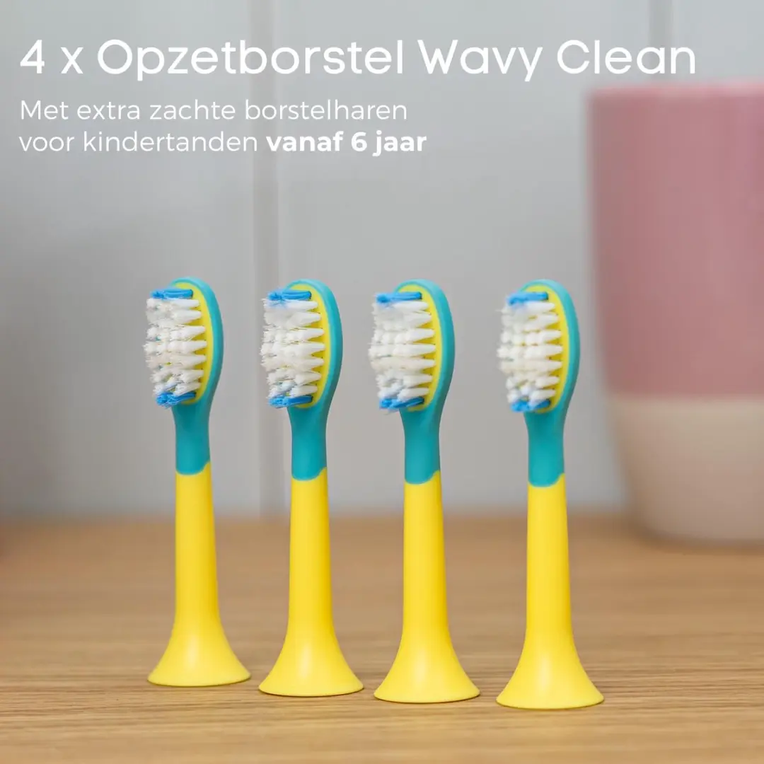 Beurer SC 11 SpongeBob Opzetborstels - 4 Stuks - Blauw/Geel