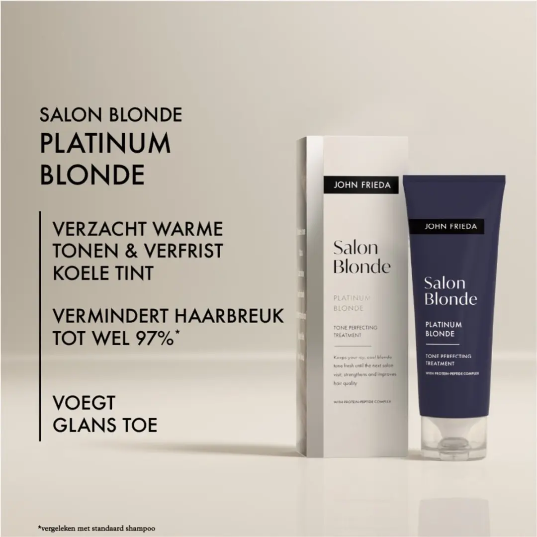 John Frieda Salon Blonde Kleurbasis 120ml - Paars
