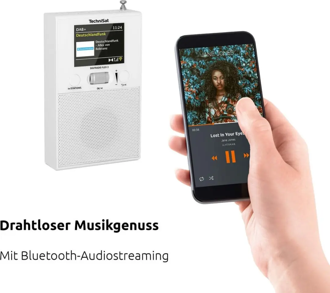 Technisat DigitRadio Flex 2 Digitale Radio - Wit - afbeelding 4 van 6