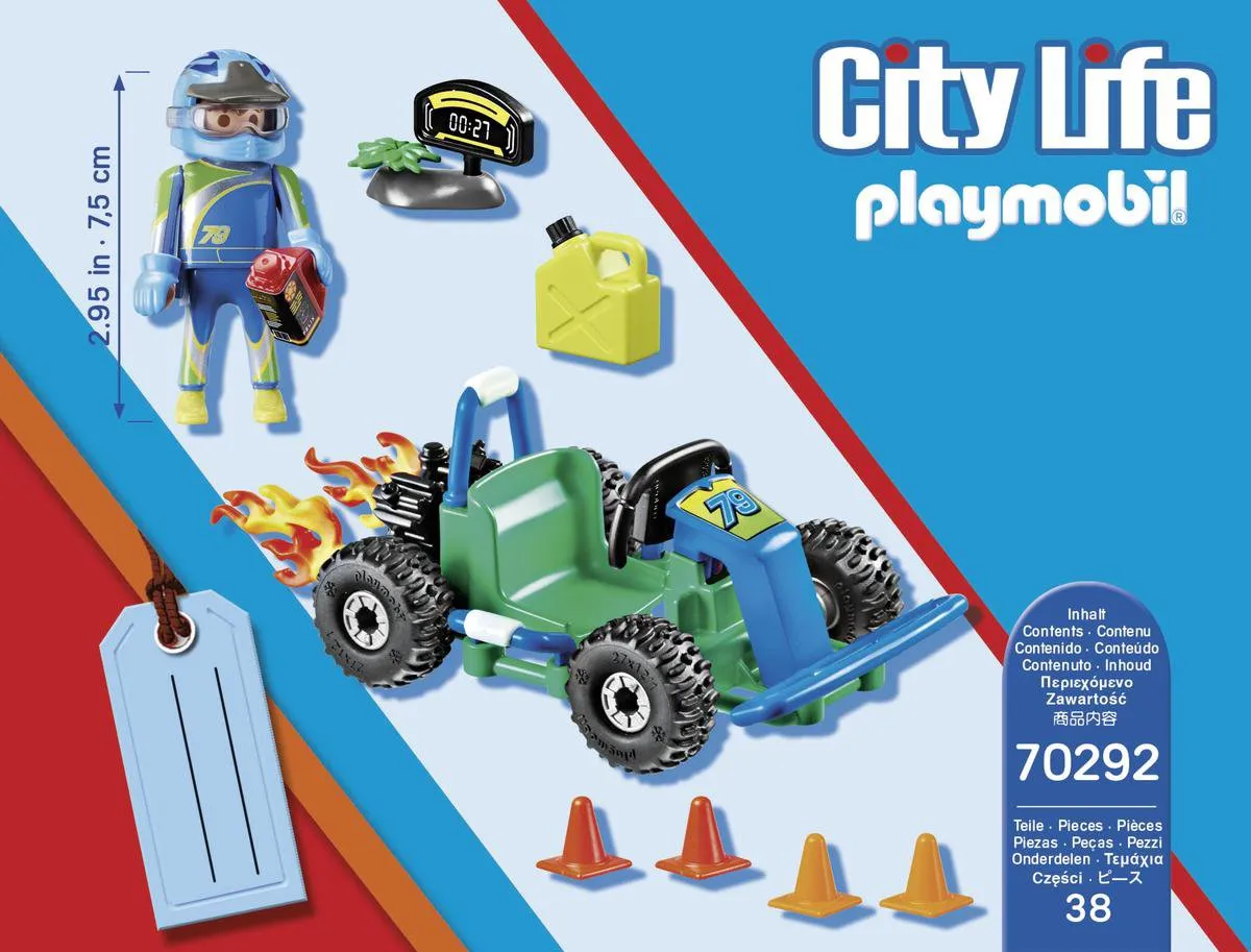 Playmobil City Life Kart Race 70292 - Multicolor