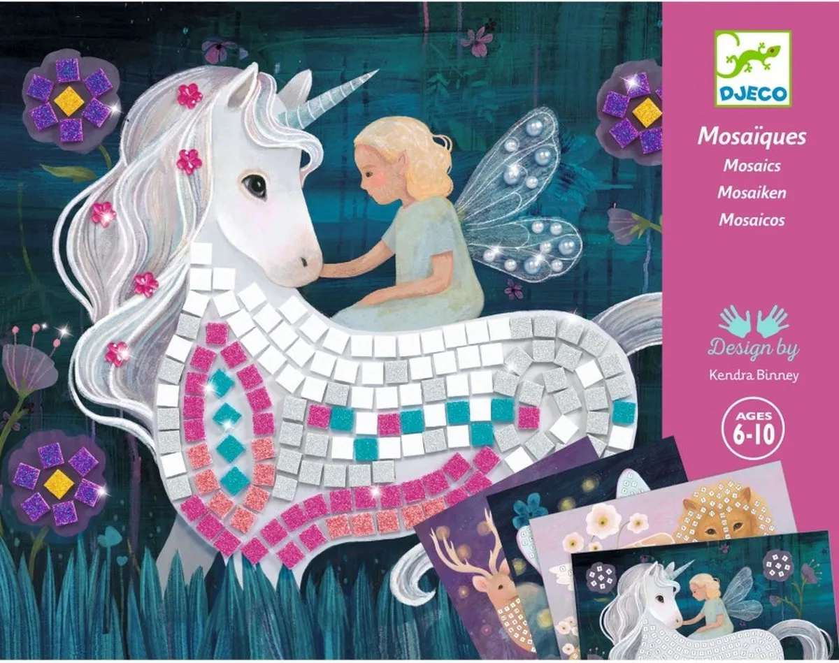 Djeco The Enchanted World Mozaïek Knutselset - 4 Stuks - afbeelding 6 van 6