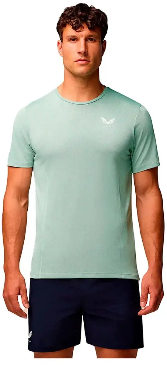 Castore Apex Engineered Knit T-shirt Met Korte Mouwen Groen S Man
