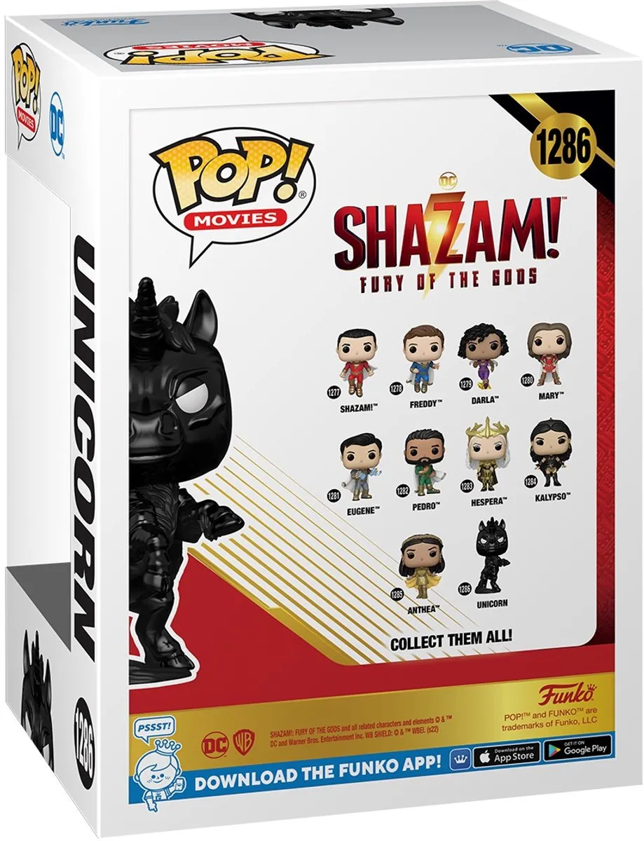 Funko POP! Movies Shazam Unicorn Verzamelfiguur 9cm - Zwart - afbeelding 3 van 4