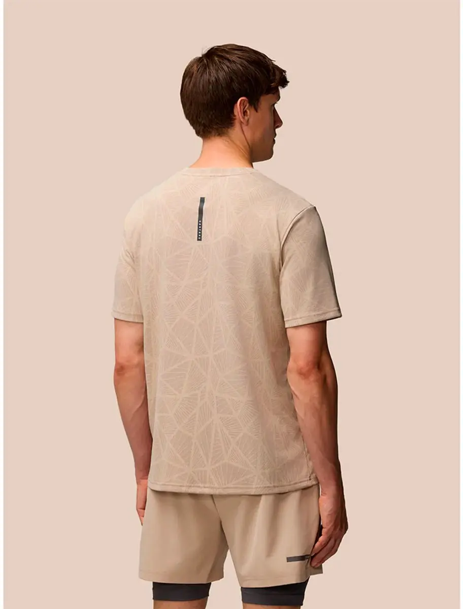 Castore Flow Engineered Knit T-shirt M - Mustard/Black