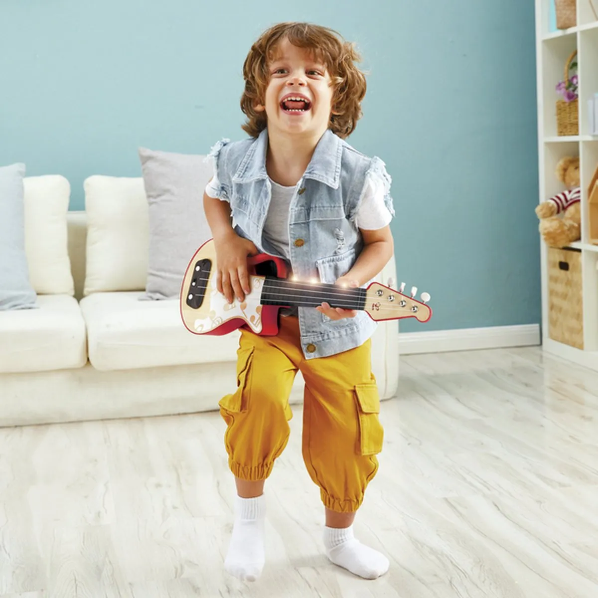 Hape Leer-met-lichtjes Ukelele