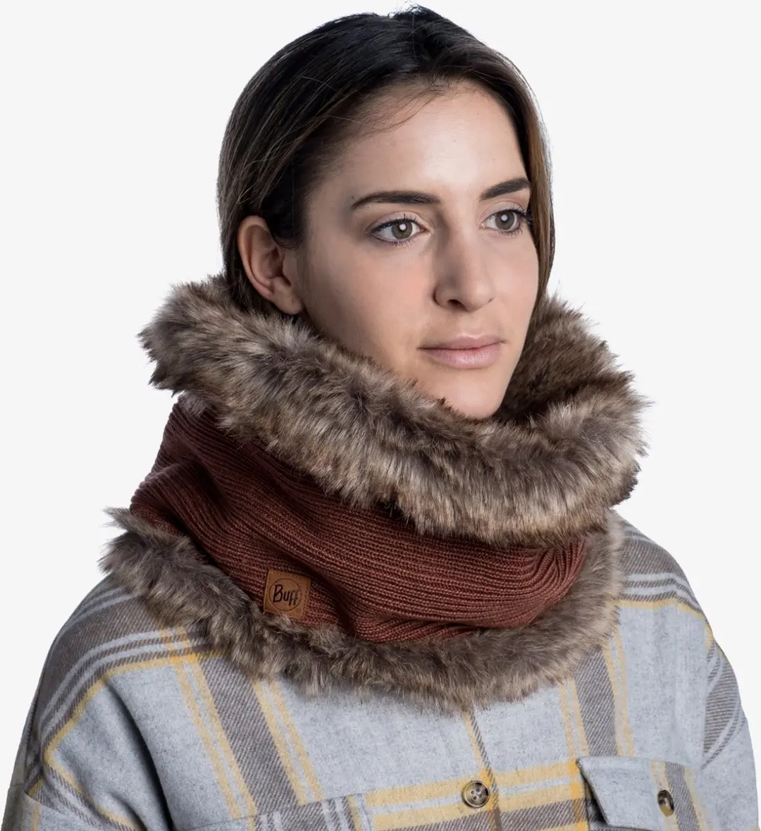 Buff Knitted Neckwarmer KESHA ROSEWOOD - Roze - afbeelding 5 van 6