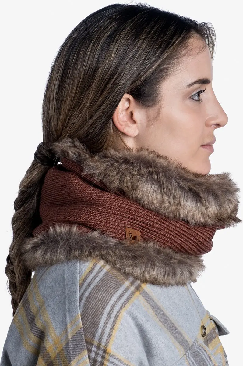 Buff Knitted Neckwarmer KESHA ROSEWOOD - Roze - afbeelding 6 van 6