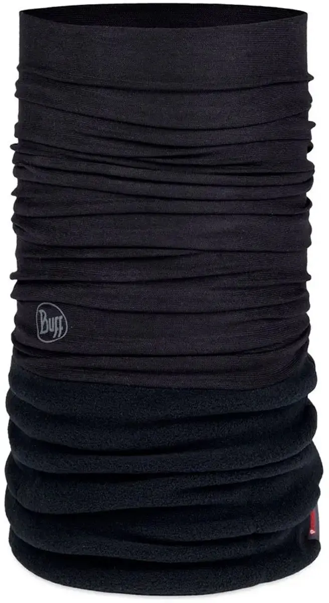 Buff Polar SOLID BLACK Nekwarmer Kids - Zwart