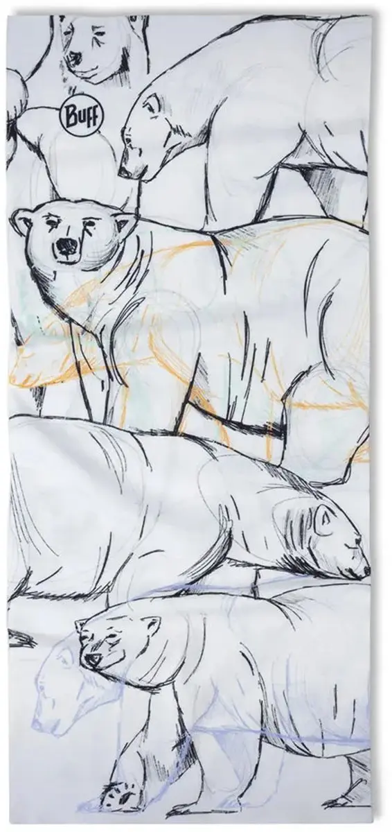 Buff Original Ecostretch Nekwarmer - Wit - afbeelding 3 van 6