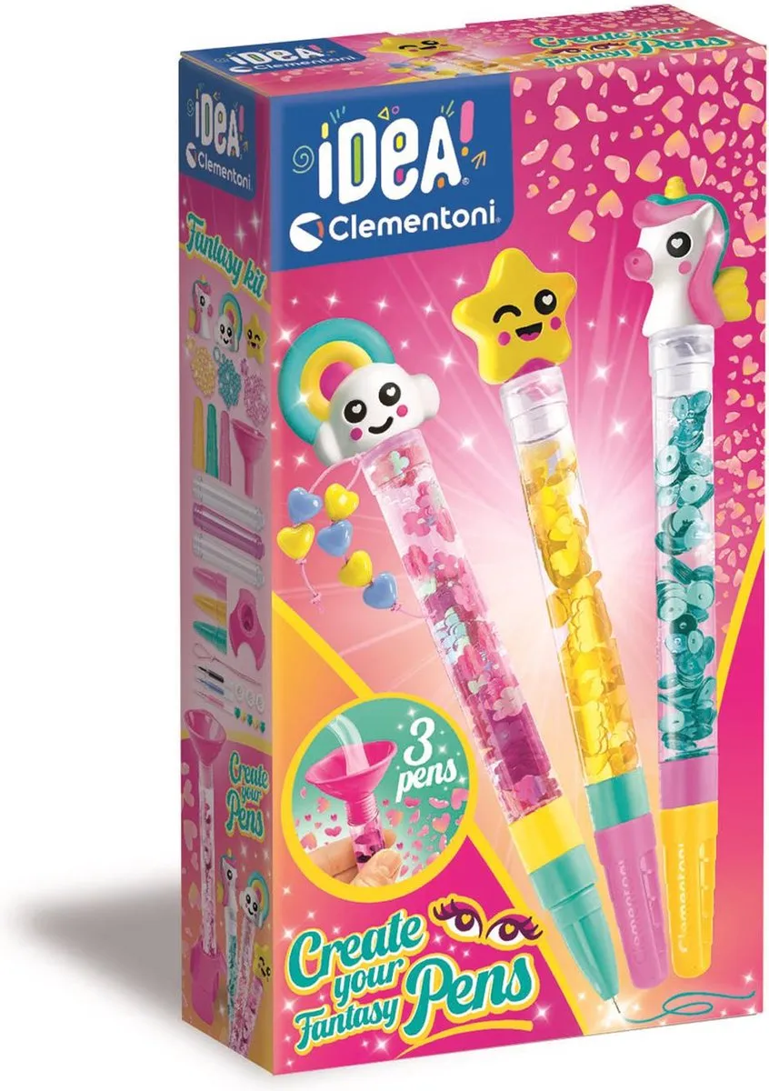 Clementoni iDea Glitterpennen Knutselpakket