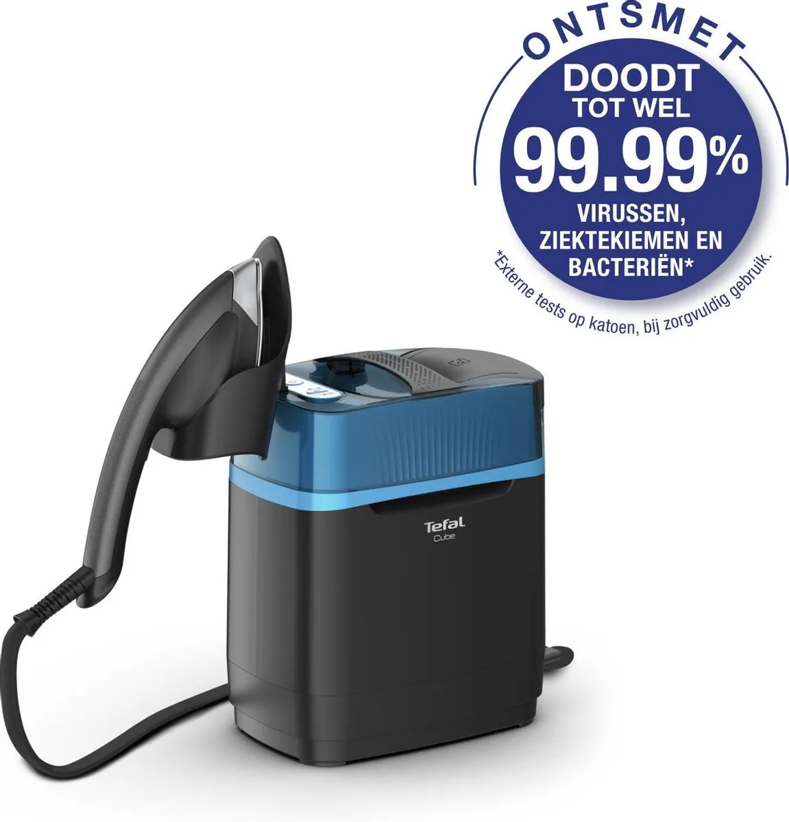 Tefal Cube UT2020 - Kledingstomer - Hoge Druk - Compact - Voor Alle Stoffen