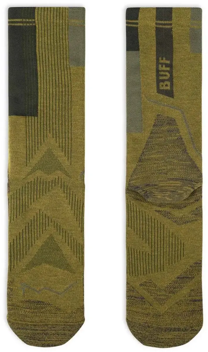 Buff Coolnet Crew Hardloopsokken - Khaki - 39-41 - afbeelding 2 van 3