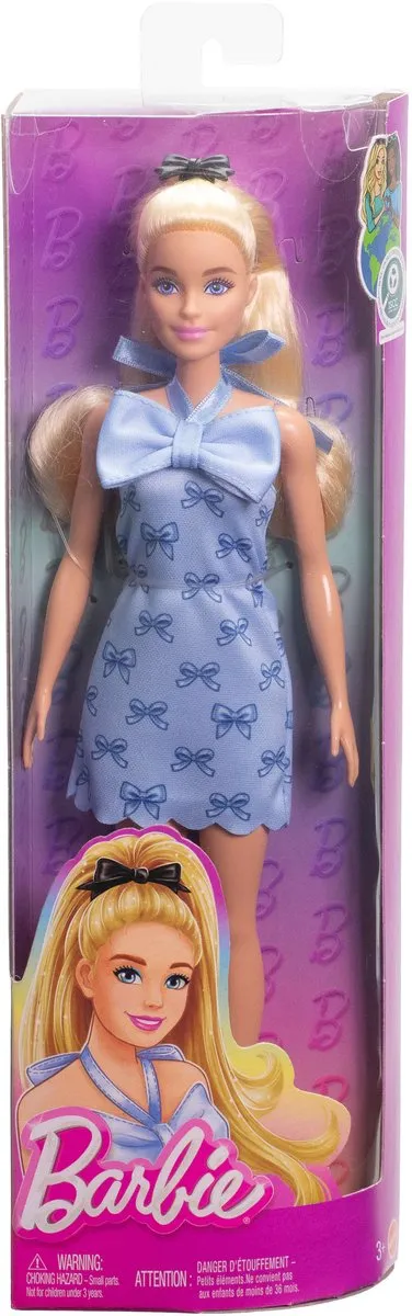 Barbie Pop 2016911 - Modepop - Blond haar, blauw jurkje