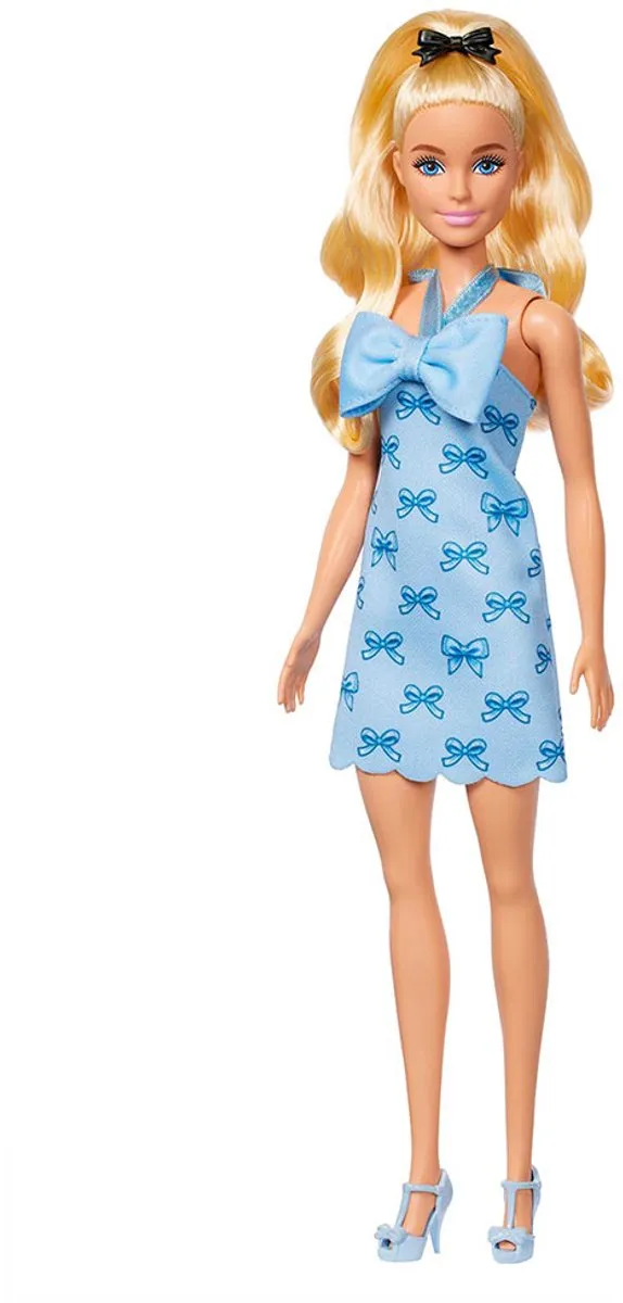 Barbie Pop 2016911 - Modepop - Blond haar, blauw jurkje