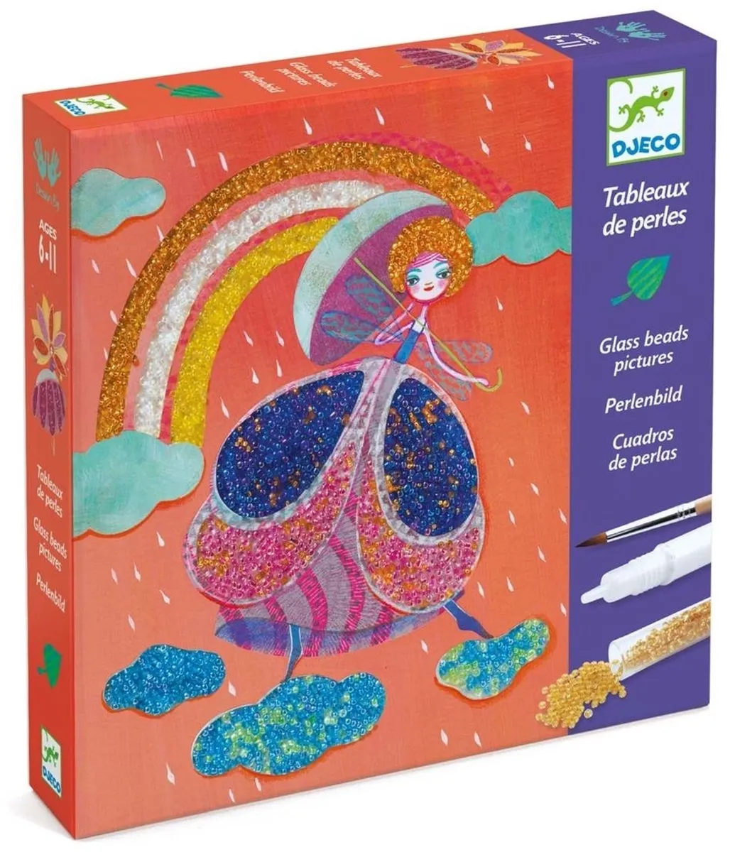 Djeco Plakken Wonderland - 4 Schilderijtjes 15x20cm Multicolor