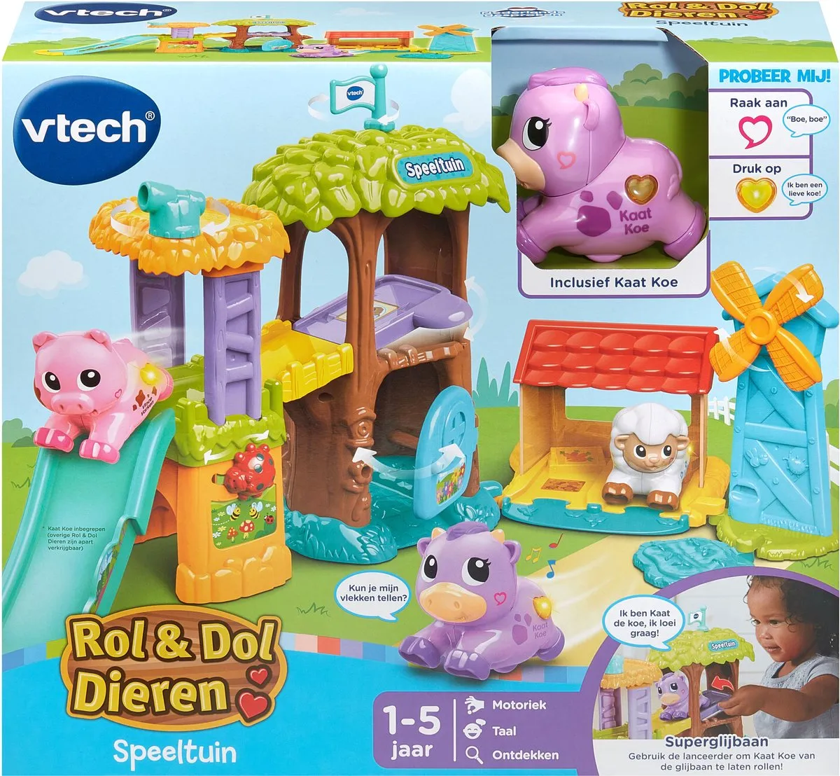 VTech Rol & Dol Dieren Speeltuin - Multicolor